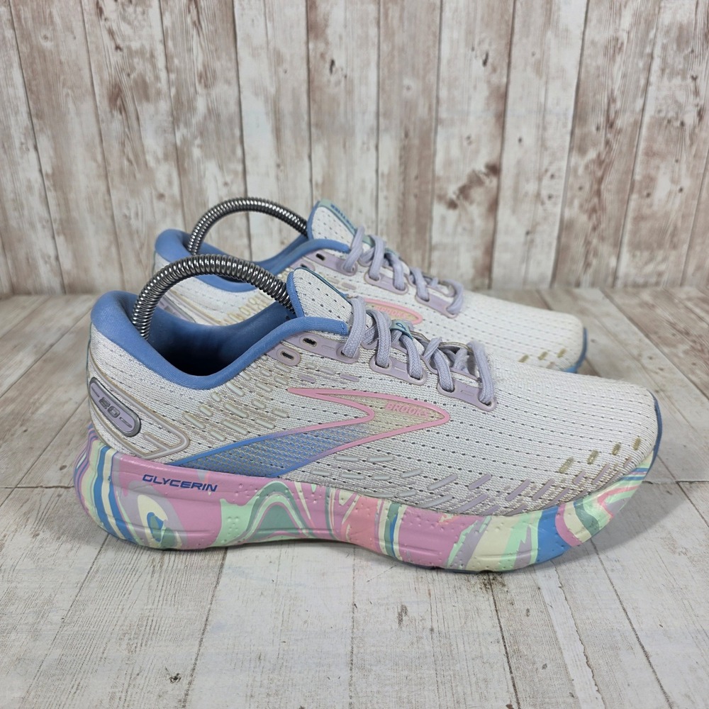 Brooks Glycerin 20 Empower Her Unity Together Running Shoes Womens 9.5 B White